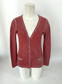 Strickjacke PRINCESS GOES HOLLYWOOD Cardigan 100%Kaschmir Rot/Grau Gr.38/40