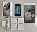 Apple iPhone 4s, schwarz, 16GB (ohne Simlock), incl. Ladekabel + Adapter.