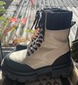 Damen Boots Canvas beige Catwalk Gr. 38