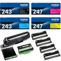 Original Brother TN-243 TN-247 Toner Resttoner für DCP 3510 HL 3210 MFC 3710