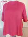 Gr.54/56 weiches Shirt Pure by Ulla Popken, pink, Struktur