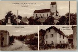 13289511 - Froeningen Froningen Kirche Rue de lEglise Gasthaus Au Cheval Blanc