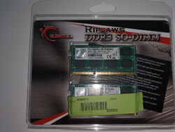 G. SKILL DDR3 SO-DIMM 1600 MHz CL9 8GB Kit (2 x 4 GB) 