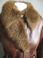 LAMMFELL SHEARLING JACKE 8 10 Damen Gürtel Lederkragen weich warm DIAMANT