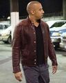 Fast and Furious 6 Dominic Toretto braune stilvolle Lederjacke - Größe XXLarge