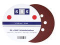 SBS® Klett-Schleifscheiben Ø 125mm Korn 40-240 100 Stk Exzenter Schleifpapier