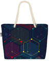 VOID Tasche Hexagon Weltall Technik Modern Grafik Weltraum All Daten