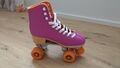 Rollschuhe damen 38 Hudora Roller Disco lila/orange, wie neu mit Zubehör 