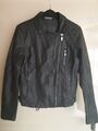 Kunstlederjacke Damen schwarz Gr. S