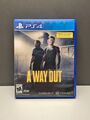 A WAY OUT SONY PLAYSTATION 4 NTSC/US OVP CIB PS4 KOMPLETT