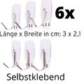 Handtuchhalter Klebehaken Selbstklebend Haken Handtuchhaken Wand ohne Bohren 6x