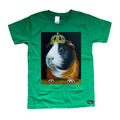 EAKS® Kinder T-Shirt "Royal Guinea Pig" für Mädchen Meerschweinchen mit Krone