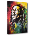 Leinwandbild Wandbild abstrakt Bob Marley Reggae King Pop Art Bild Kunst