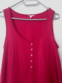 Esprit Damen Sommer T-Shirt Top Ärmellos Baumwollmischung rot Größe M