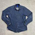 JOOP! Herren Hemd Jeanshemd Shirt Gr. M Jeans Western Cowboy Wear 7916 Blau