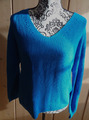 Damen Strickpulli blau M