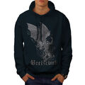 Wellcoda Satan Horror Hell Fantasy Mad Herren Hoodie