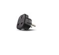 Reiseadapter Stecker GB/UK auf EU/DE Reisestecker 250V 3-polig Steckdose Schwarz