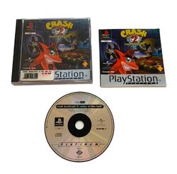 PS1 Crash Bandicoot 2: Cortex Strikes Back Platinum CIB Komplett PlayStation 1