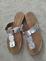 Marco Tozzi  Flip-Flops/Schlappen, Silber glitzen, Gr.39, Top!