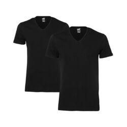 2 er Pack Puma Basic V Neck T-Shirt Men Herren Unterhemd V-Ausschnitt