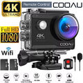 COOAU Action Cam 4K 20MP WiFi Unterwasserkamera 40M mit Fernbedienung Actioncam