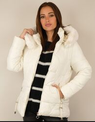 Damen Weiße Winterjacke