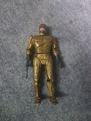 Vintage RoboCop Actionfigur, Gold, Bewegbar