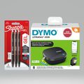 DYMO LetraTag 200B Bluetooth Etikettendrucker + 3er Set Sharpie S-Gelstifte