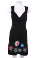 Desigual Kleid Damenkleid Strick Blumen XXS multicolor schwarz