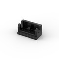 Lego 8x Scharnier Kipp 1x2 hinge 3937 schwarz black