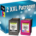 2x TINTE PATRONEN für HP 62-XL ENVY 5540 5541 5542 5543 5544 5545 5546 5640 5642