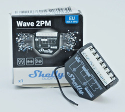 Shelly Wave 2PM, Z-Wave, Z-Wave+ , Relais, schwarz Schaltaktor Z-Wave, Z-Wave+