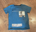 Tom Tailor - Kinder  T-Shirt  Kurzarm  Gr. 116/122 blau mit Aufdruck