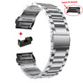 Titan Metall Armband Für Garmin Fenix 7 7X 6 6X Pro Solar 5 5X Plus 3 HR 965 S70