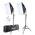 2x Profi Fotostudio Foto Studioset Softbox Studio Fotolampe Stativ Tasche