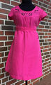 HALLHUBER Kleid Gr. 38 Seide Rosa/ Pink Lochstickerei Damen TOP