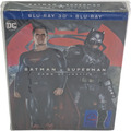Batman V Superman Dawn Of Justice Steelbook Blu-Ray 3D+2D Mantalab 700 Ex