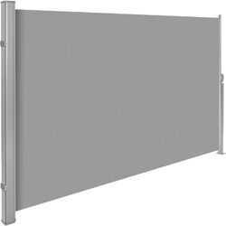 Aluminium Seitenmarkise ausziehbar mit Aufrollmechanismus Windschutz grau B-Warediverse Größen: ✔ 160x300cm ✔ 180x300cm ✔ 200x300cm