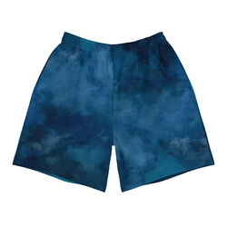 Recycelte Herren  Shorts Sport Cloud Blue dark Gr.2XS bis 6XL All Over Print 304