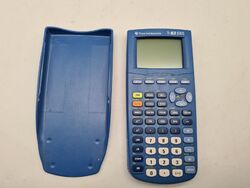 TI 82 Stats Taschenrechner Texas Instruments Schule Studium blau