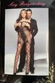 Hot Bodystocking Po offen Look Fishnet Strümpfe Netz Ärmel Sexy Erotisch