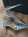 Pumps Gr 36, Wie Neu, Silber 