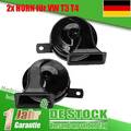 2x HORN HUPE FANFARE SIGNALHORN HOCHTON+TIEFTON für VW TRANSPORTER BUS T3 T4