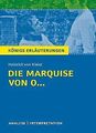 Die Marquise von O... von Heinrich von Kleist: Textanaly... | Buch | Zustand gut