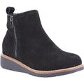 Hush Puppies LIBBY BOOT schwarz Kuh Wildleder weiblich Damen Stiefeletten