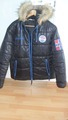 Nebulus WINTERJACKE Herren Schwarz Gr L Kapuze mit Fell Guter Zustand