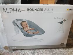 Hauck Babyaufsatz Alpha Bouncer 2in1 Pastel Bear Light Grey