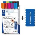 STAEDTLER Whiteboardmarker Lumocolor 351 2mm 10 Farben + Löscher GRATIS