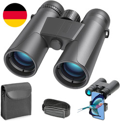 Fernglas 10X42, HD Kompakte Ferngläser, Wasserdicht Und Klare Sichtbereich, Mini